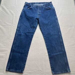 Rustler Blue Denim Jeans Mens 36x30 Vintage Made in Mexico Straight Leg